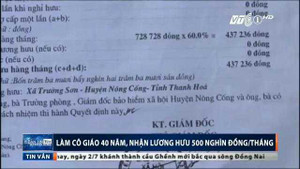 Giáo viên 40 năm công tác, nhận lương hưu 437.000 đồng