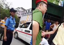Vụ bảo vệ chặn xe cứu thương tại Bệnh viện Nhi TW: Xuất hiện 2 clip mới