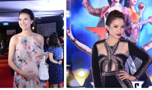 Phương Trinh Jolie cá tính, Hồng Quế bế bụng bầu 6 tháng đi xem phim