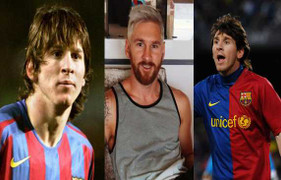 Messi: Từ tóc dài lãng tử đến nhuộm bạch kim sành điệu