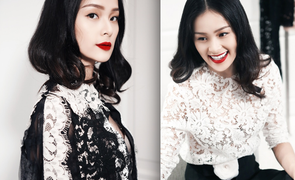 Bạn gái Cường Đô la khoe vòng một lấp ló sexy