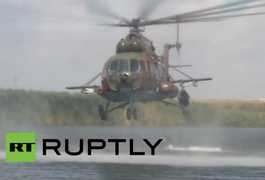 Trực thăng, xe tăng Nga nhả đạn trong cuộc tập trận hoành tráng