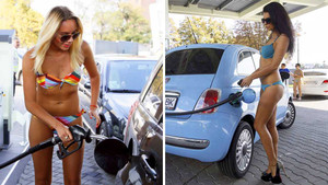 Cây xăng 'độc nhất vô nhị' miễn phí cho khách mặc bikini