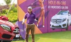 Golf thủ Đường Ngọc Dương đánh 'hole in one', nhận ngay xe hơi 1,5 tỷ