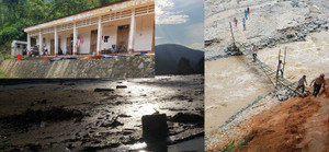 Giây phút đập thủng tường, trốn chạy lũ ầm ập đổ về cuốn phăng nhà cửa ở Lào Cai