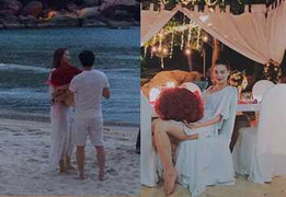 Trợ lý Hồ Ngọc Hà lên tiếng về hình ảnh 'đại gia kim cương cầu hôn trên bãi biển'