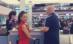 Thu Minh tiễn chồng đi công tác giữa bão scandal trốn nợ hàng trăm tỷ đồng