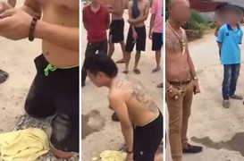Video: Nam thanh niên quỳ lạy xin lỗi 'đại ca giang hồ'