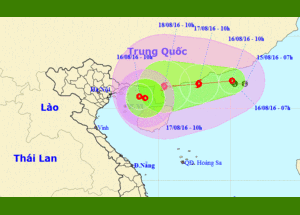 2 khối áp thấp nhiệt đới trên Biển Đông cùng hướng vào Việt Nam