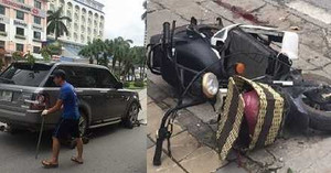 Tài xế Ranger Rover gây tai nạn bỏ trốn khỏi hiện trường