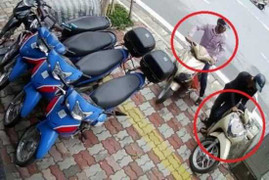 Hí hửng lấy cắp được xe máy, hai siêu trộm gặp ngay lực lượng 141