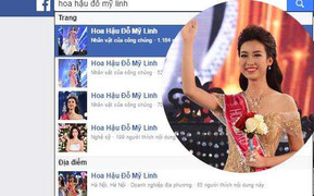 Hàng loạt facebook mạo danh tân Hoa hậu Đỗ Mỹ Linh