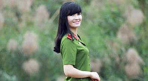 Gặp nữ cảnh sát Hải Phòng xinh xắn, đa tài