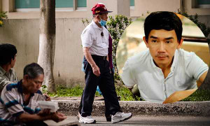 Bố Minh Thuận cùng người thân đến bệnh viện thăm con trai