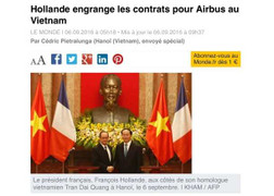Báo chí Pháp ca ngợi chuyến thăm Việt Nam của Tổng thống Hollande
