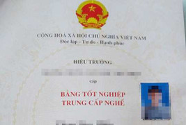 Làm bằng trung cấp nghề giả giá 7 triệu đồng: Công an chính thức vào cuộc