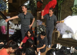 Đàm Vĩnh Hưng vất vả dọn dẹp biệt thự 60 tỷ sau cơn mưa lớn