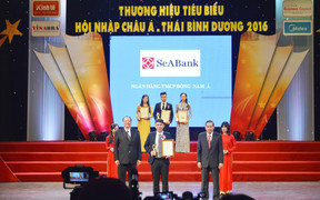 SeABank được vinh danh trong 'Top 100 thương hiệu tiêu biểu hội nhập Châu Á - Thái Bình Dương 2016'