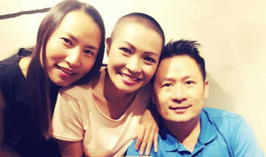 Phương Thanh thoải mái để đầu trọc khi gặp gỡ Bằng Kiều, Thúy Nga