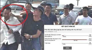 Phản ứng của dư luận về hành vi 'gạt tay vào má' phóng viên trên cầu Nhật Tân