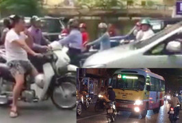 Những pha 'chơi lầy' của tài xế xe máy khiến ô tô lấn làn chịu trận