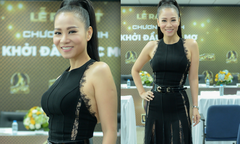 Thu Minh táo bạo không nội y, xuyên thấu từ đầu đến chân