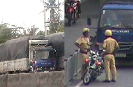 Cách chức Đội trưởng CSGT 'giải cứu' xe quá tải