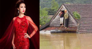 Bị thắc mắc về số tiền quyên góp ủng hộ miền Trung, hoa hậu Đỗ Mỹ Linh lên tiếng