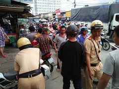 CSGT truy đuổi tên cướp trên quốc lộ