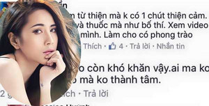 Bị chỉ trích vì thái độ 'nhăn nhó' khi làm từ thiện, Thủy Tiên lên tiếng