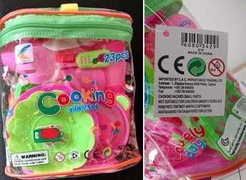 Bộ đồ chơi nấu ăn của Trung Quốc chứa chất cấm có thể gây vô sinh