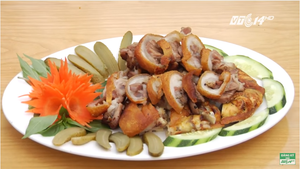 Cách làm chân giò muối chiên vàng ươm, ngon đậm đà