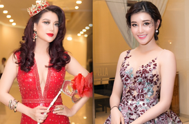 Trương Ngọc Ánh đọ vẻ gợi cảm với Á hậu Huyền My trong tiệc Halloween