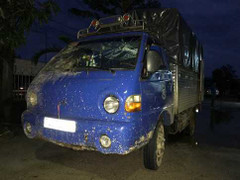 Mang xe tải đi trộm đồ, 'đua' tốc độ với cảnh sát giao thông