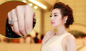 Á hậu Tú Anh gây 'choáng' khi đeo nhẫn kim cương 1,5 tỷ đồng