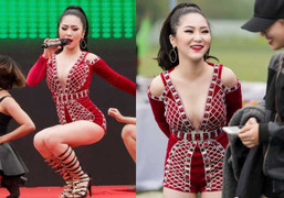 Hương Tràm diện đồ cắt xẻ gợi cảm, khoe vũ đạo 'bốc lửa'