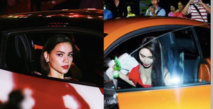 Giàu có như Hà Hồ, Thủy Tiên vẫn mượn siêu xe dự sự kiện
