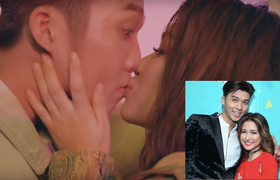 Vừa chia tay Công Phượng, Hoà Minzy đã 'khoá môi' trai lạ