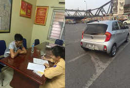Triệu tập tài xế xe hơi tông CSGT Hà Nội lên nắp capo rồi bỏ chạy