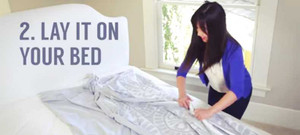 Hướng dẫn cách lồng vỏ chăn đơn giản, siêu nhanh