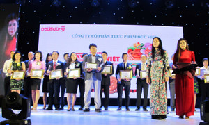 Thực phẩm Đức Việt tiếp tục đạt Top 100 Thương hiệu sản phẩm – Dịch vụ Tin & Dùng Việt Nam 2016