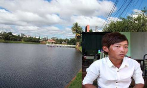 Cứu sống cô gái chụp hình cùng bạn bị rơi xuống hồ nước