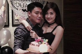 Bạn trai thiếu gia lần đầu công khai ảnh tình cảm với Tú Anh