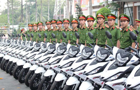 Bình Dương: Trang bị 100 mô tô cho cảnh sát phòng chống tội phạm