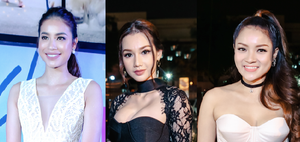 Phạm Hương, Quỳnh Chi, Thủy Top đua nhau khoe vẻ gợi cảm