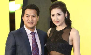 Á hậu Tú Anh rạng rỡ bên em chồng Hà Tăng