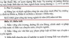 Để được bổ nhiệm Vụ phó cần đáp ứng tiêu chuẩn gì?