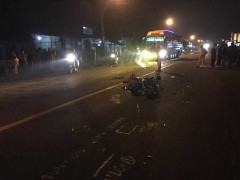 Xe máy húc công nông, một người chết thảm