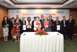 Công ty CP Khách sạn Thắng Lợi và Hilton Worldwide ký kết hợp tác