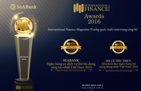 SeABank được vinh danh 'Ngân hàng có dịch vụ thẻ tín dụng sáng tạo nhất 2016'